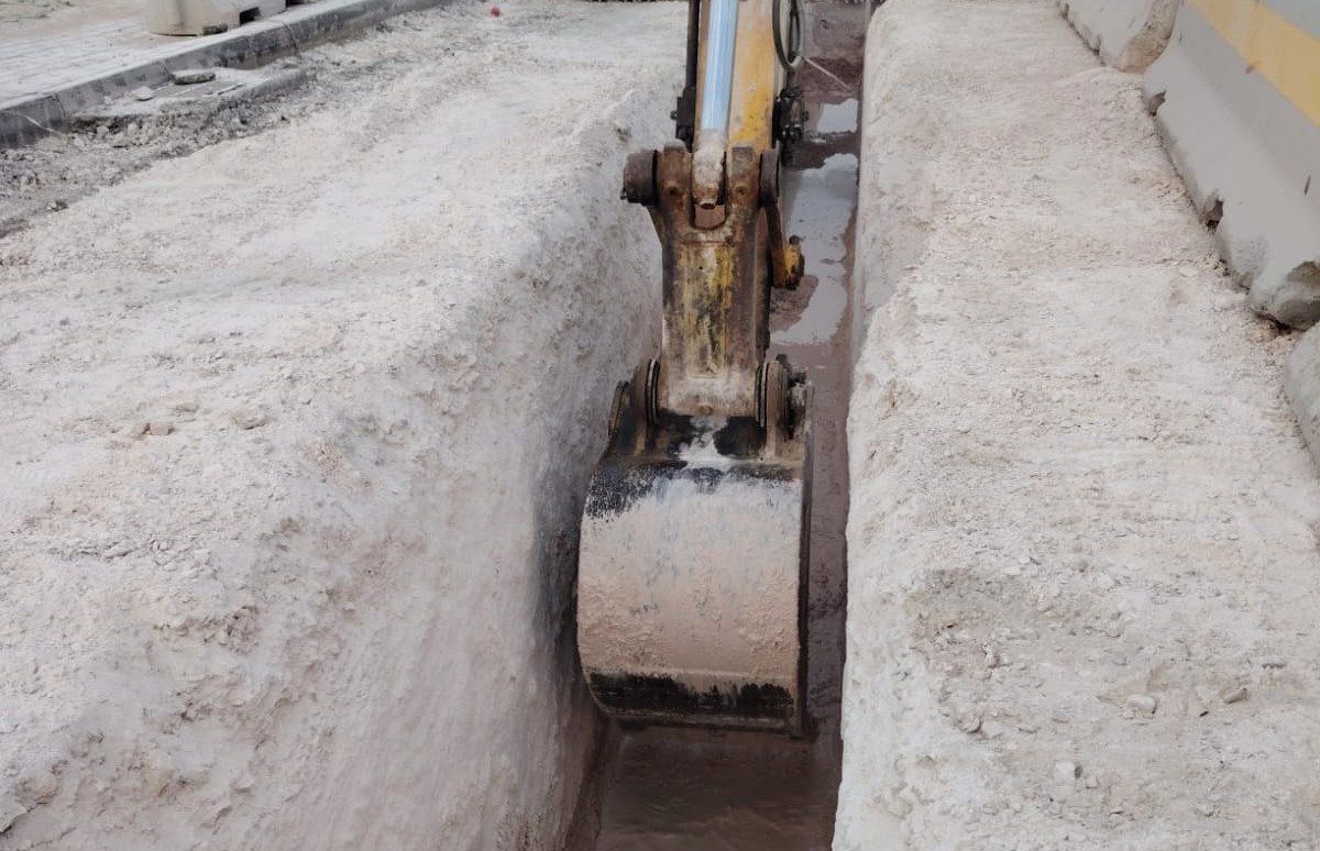Utility excavation